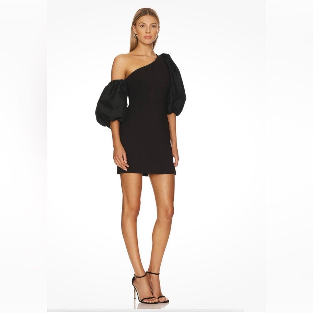 Likely Elegant Black One-Shoulder Dress